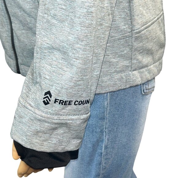 Free Country Womens Super Softshell Fleece Lined Jacket Size S Silver - Picture 11 of 14